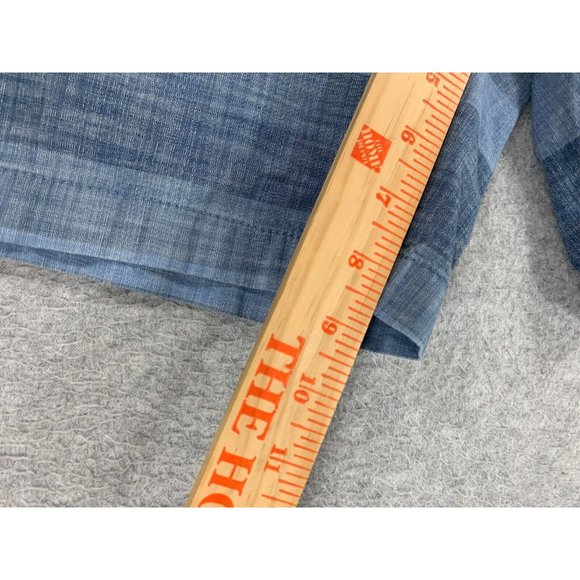 Banana Republic 100% Cotton Flat Front Shorts (Men's 32) Blue - Picture 10 of 12